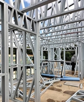Villa Préfabriquée de Luxe à Double Étage, Design Moderne, Structure en Acier Léger pour Grand Espace de Vie Hôtelier de Luxe