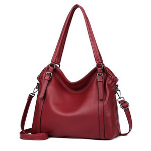 Bolsos de Mano de Cuero Genuino para Mujer, Bolsos de Hombro de Gran Capacidad, Diseño de Moda, Personalizados, Venta al Por Mayor de Fábrica - Product Image 1