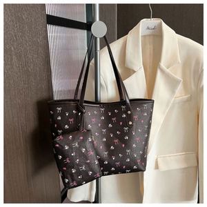 I-0635 Fashion Single <b>Strap</b> <b>Shoulder</b> Tote Bag with Wallet Large Capacity Zip Closure Handbag for Women - Product Image 3