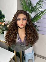Prix d'usine SDD 13x4 Lace Water Wave Wig, Perruque frontale en cheveux humains vierges, ondulation naturelle, pré-épilée, sans colle