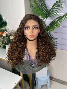 Precio de Fábrica SDD 13x4 Peluca de Encaje con Ondas de Agua, Ondas Naturales, Virgen, Pre-Desplumada, Sin Pegamento, Frontal, de Cabello Humano - Product Image 5