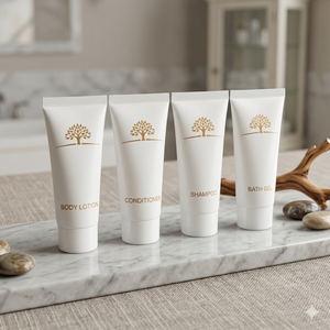 Champú de Hotel con Logotipo Personalizado, Artículos de Aseo de Viaje en Tamaño Mini, Botella Pequeña de Loción Corporal, Set de Acondicionador para el Cabello para Resort - Product Image 4