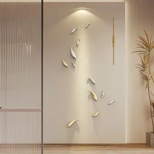 लिविंग रूम के लिए आधुनिक सार 3डी कला दीवार सजावट इंटीरियर
