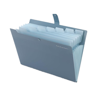 Carpeta Archivadora Expandible de 5 Bolsillos Serie Morandi, Nueva, Formato A4/Letter, Organizador de Archivos Tipo Acordeón de PP, Productos de Presentación para Estudiantes