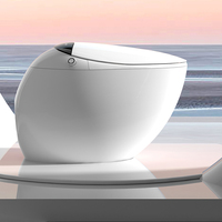 Accessoire de salle de bain High-Tech Toilette intelligente avec réservoir d'eau intégré Bidet Moderne