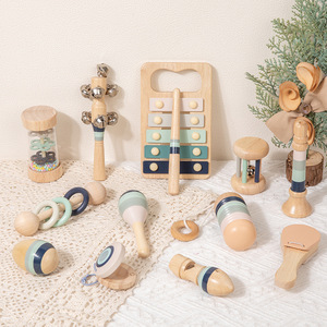 Offre Spéciale : Ensemble d'Instruments de Musique en Bois Colorés – Jouets en Bois Xylophone, Castagnettes, Maracas, Hochet – Lot de 12 Pièces - Product Image 2