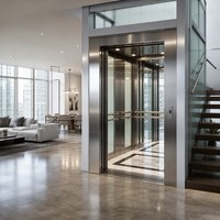 Ascenseur pour passagers CE ISO9001 TUV 800 kg 1,0 m/s MRL sans engrenages silencieux pour appartement