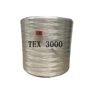 מפעל זול מחיר 2400 טקס rovin 200-9800tex זכוכית סיבי חוט פיברגלס המשוטט למהנדס e pvc מצופה וללא ציפוי