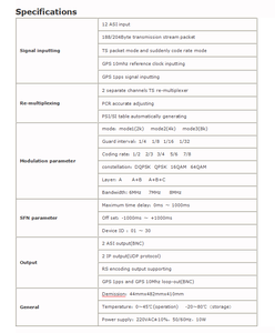 Multiplexer TS 188 Byte 204 Byte per Trasmissione ISDB-T ASI IP INPUT OUTPUT, 12 Canali di Ingresso, 2 Uscite ASI e 2 Uscite IP - Product Image 4