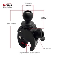 Enxing Knight universel 1 pouce petite bouche moto vélo support de voiture chargeur de Base fixe à dégagement rapide téléphone portable Portable