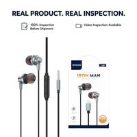 Earbud Berkabel 3.5mm In-Ear dengan Mikrofon Kontrol Volume Kabel TPE Ramah Lingkungan 1.2M Stereo Bass Musik untuk Ponsel PC Podcast G60A