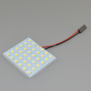 Dôme lumière 12led 24led 36 SMD automobile LED panneau intérieur FESTOON lumière 12V <span class=keywords><strong>automatique</strong></span> liseuse T10 adaptateur dôme 2835 ampoule - Product Image 6