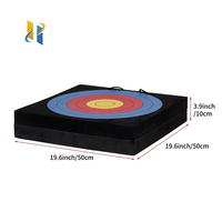 Cibles de tir à l'arc de haute qualité et durables de la marque HYH, modèle HYH-FT002, 50 cm x 50 cm, épaisseur de 10 cm, 1500 g, mousse EVA pour la chasse à l'arc et à la flèche