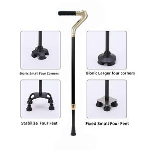 Canne de marche intelligente légère et réglable en aluminium pliable avec alarme et lumière LED et horloge à affichage LED pour adulte - Product Image 5