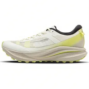 Scarpe da corsa uomo donna color giallo crema verde accenti scarpe da ginnastica in Mesh traspirante ammortizzate Sole <span class=keywords><strong>calzature</strong></span> da allenamento sportive - Product Image 1