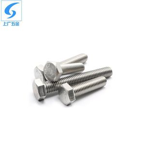 สกรูหัวหกเหลี่ยมสแตนเลส 304 ของ Shanghai Guang Hardware ตามมาตรฐาน Din933 ขนาด M27 M30 M33 M36 M39 M42 ระดับ 8.8 สำหรับการเชื่อมต่อ - Product Image 3
