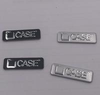 Plaque signalétique personnalisée en aluminium gaufré pour congélateur, appareil électroménager, armoire, mobilier – Autocollant adhésif avec logo, emblème argent mat