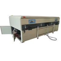 Machine de pressage sous vide à membrane, compacte et facile à utiliser, pour la fabrication de portes et de placards en PVC, avec système de chauffage infrarouge