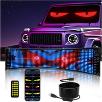 Autocollant LED pour camion, effet œil de démon, ultra-fin, verre intelligent, décalcomanie pour voiture, écran LED souple aléatoire pour voiture, alimentation USB, sans perte