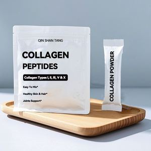 Qinshantang, частная марка, низкая цена, глютамастер, порошок пептидов коллагена из рыбы для напитков - Product Image 1