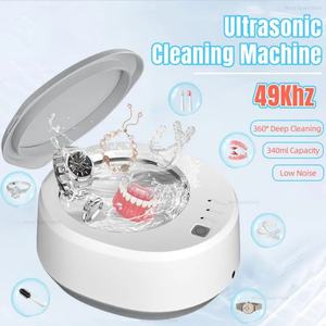 Nouvelle machine de nettoyage ultrasonique 49 kHz, grande capacité 350 ml, pour lunettes, bijoux, bracelets, nettoyeur professionnel pour la maison - Product Image 2