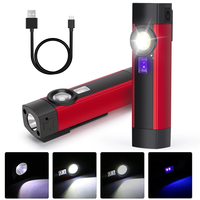 Mini Multi-Fonction De Poche Entretien Cob Stylo Clip Uv Détection Aimant Usb Rechargeable Abs Torches Lampe De Poche Led Travail Lumière