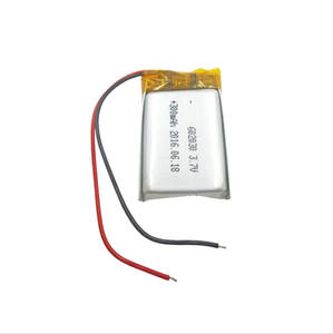 China 3,7 v 602030 batería de polímero de litio recargable 300mah para micrófonos, auriculares - Product Image 1
