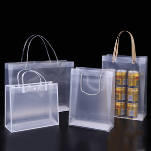 Pieghevole Più Forte Trasparente Logo Personalizzato Pacchetto di Plastica Con Manico IN PVC <span class=keywords><strong>Nido</strong></span> Chiaro Shopping Bag - Product Image 1