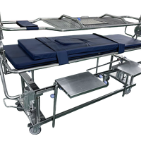 Lit de transfert patient rotatif, lit d'hôpital pivotant, brancard médical pour soins post-chirurgicaux et usage en USI