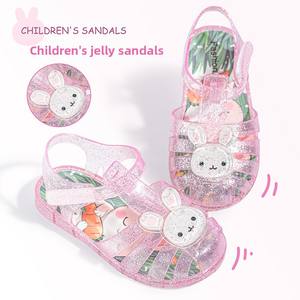 Sandalias de Verano 2026 para Niños y Niñas, Zapatos de Gelatina Infantiles Antideslizantes e Impermeables con Cierre de Velcro y Punta Cerrada, Zapatos de Playa - Product Image 2