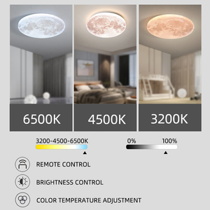 مصباح سقف LED رفيع للغاية 48 واط على الطراز الاسكندنافي الحديث فعال في استهلاك الطاقة مع تصميم ضوء القمر - Product Image 6