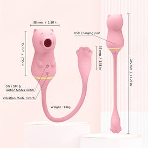 2021 Upgrade 10-Modus Wasserdichter Nippel-<span class=keywords><strong>Vagina</strong></span>-Klitoris-Stimulator Erotikspielzeug Saugender Tier-Katzen-Vibrator für Frauen - Product Image 5