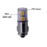 Bombilla Led Ba7s para tablero de salpicadero de coche, Panel de instrumentos para Interior, luz azul, 6000K, amarillo, verde y rojo, CA de 12V