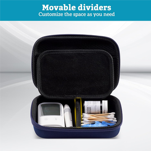 กระเป๋าเก็บเบาหวานสำหรับใส่เครื่องวัดน้ำตาลกลูโคสปากกาอินซูลินหลอดทดลองน้ำตาลในเลือดหลอดฉีดยา - Product Image 2