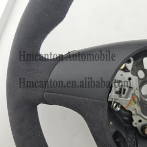 พวงมาลัยรถยนต์ BMW E46 ลายทางสีน้ำเงิน Alcantara คุณภาพดี ขายดี - Product Image 3