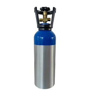 Meilleure vente pas cher bonne qualité cylindre en aluminium haute pression vide oxygène gaz réservoir d'oxygène en aluminium pour usage domestique
