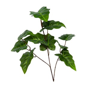 Planta Artificial de Hoja de Herradura con 3 Ramas, de Plástico y Tela, para Decoración de Bodas y Hogar, Estilo Sencillo - Product Image 5