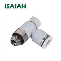 ISAIAH – Vanne de régulation de débit d'air à prix d'usine, raccords pneumatiques à filetage parallèle pour le contrôle de la vitesse de débit 0-1,0 MPa 1,5 MPa ISO