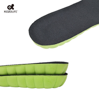 Semelles de sport en gel pour le soutien du talon, soutien de la voûte plantaire, amorti en PU, absorption des chocs, respirantes, anti-odeurs, inserts pour chaussures de course