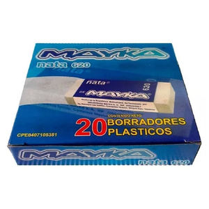 KEAS学校办公室广泛使用铅笔橡皮擦/矩形白色橡皮擦学校塑料聚氯乙烯文具2B学生橡皮擦 - Product Image 3