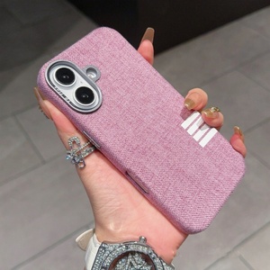 เคสโทรศัพท์แม่เหล็กแบบรวมทุกอย่างสำหรับ iPhone 15 16 Pro Max เคสโทรศัพท์ผ้าลินินสไตล์เรโทรสำหรับ iPhone 14 13 Pro Max 12 11 Pro - Product Image 3