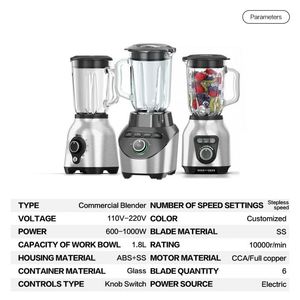 Ad alta Velocità Nutri Digitale Automatico Elettrico per Uso Professionale 800-<span class=keywords><strong>Watt</strong></span> 1000W Spremiagrumi A Mano Mixer <span class=keywords><strong>Frullatore</strong></span> Con Macinino Da Caffè - Product Image 3