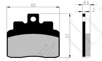 Plaquettes de frein de moto en céramique résistantes aux hautes températures VA321 Avant Arrière Friction stable Sans bruit Faible poussière
