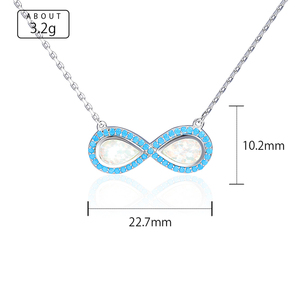 Collar con Colgante de Plata de Ley 925 con Ópalo Natural, Diseño Nuevo y Personalizado al por Mayor, Joyería de Alta Gama para Mujer - Product Image 5