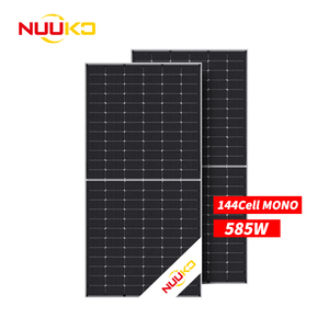 Nuuko 585W N-Loại Topcon Năng Lượng Mặt Trời Bảng Điều Khiển Mono Bifacial <span class=keywords><strong>PV</strong></span> <span class=keywords><strong>Module</strong></span> 182Mm Nửa Cắt Di Động 570/575/580/590W Với Khung Hợp Kim Nhôm - Product Image 1