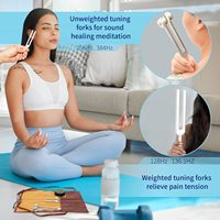 Diapasons en alliage d'aluminium personnalisés 128HZ 136.1HZ 384HZ Chakra Sound Healing Nouveau YC-01 Accessoires d'instruments de musique