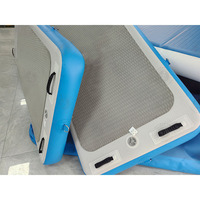 Esterilla de Yoga Inflable Portátil, Esterilla Flotante para Ejercicios en Piscina, Esterilla Modular para Fitness Acuático, Pilates y Retiro
