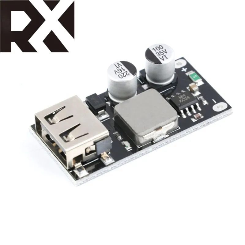 RX USB QC3.0 QC2.0 DC-DC Buck Converter Module abaisseur de charge 6-32V 9V 12V 24V à chargeur rapide rapide Circuit imprimé 3V 5V 12V