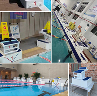 Banc de départ amovible en acier inoxydable pour piscine
