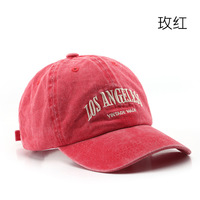 Casquette de baseball vintage délavée avec broderie Los Angeles sur le devant, style rétro unisexe pour hommes et femmes